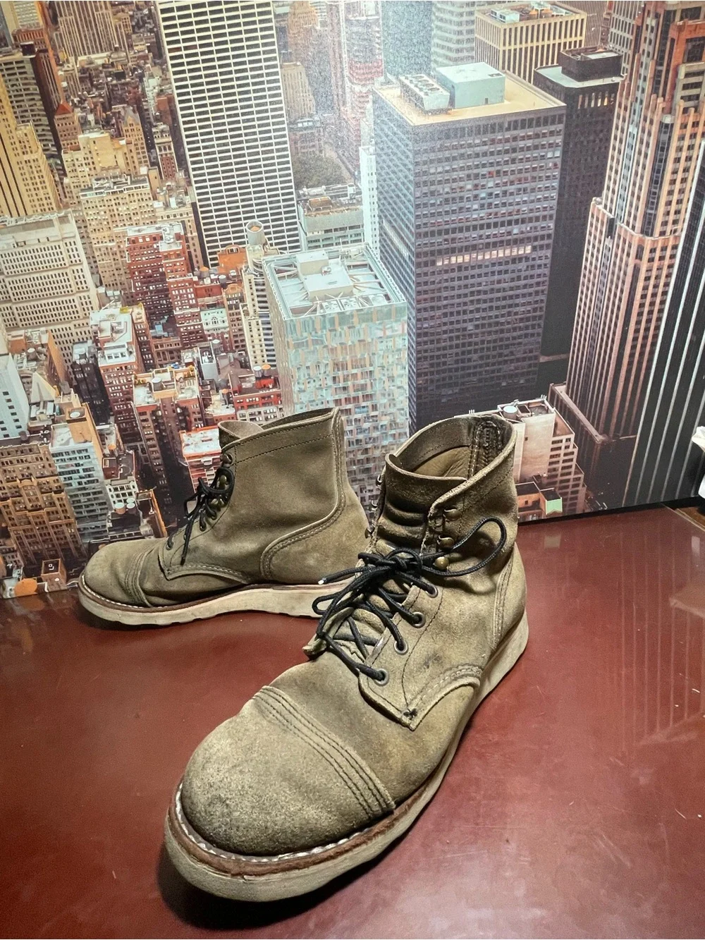 Red Wing Shoes Iron Ranger Heritage Men's Size 9 D Model #8087 No Steel Toe